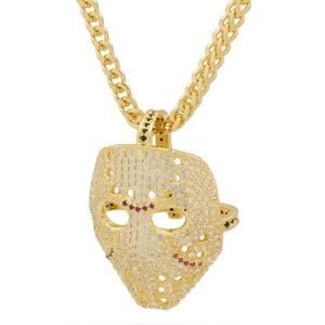 King Ice Hockey mask Necklace